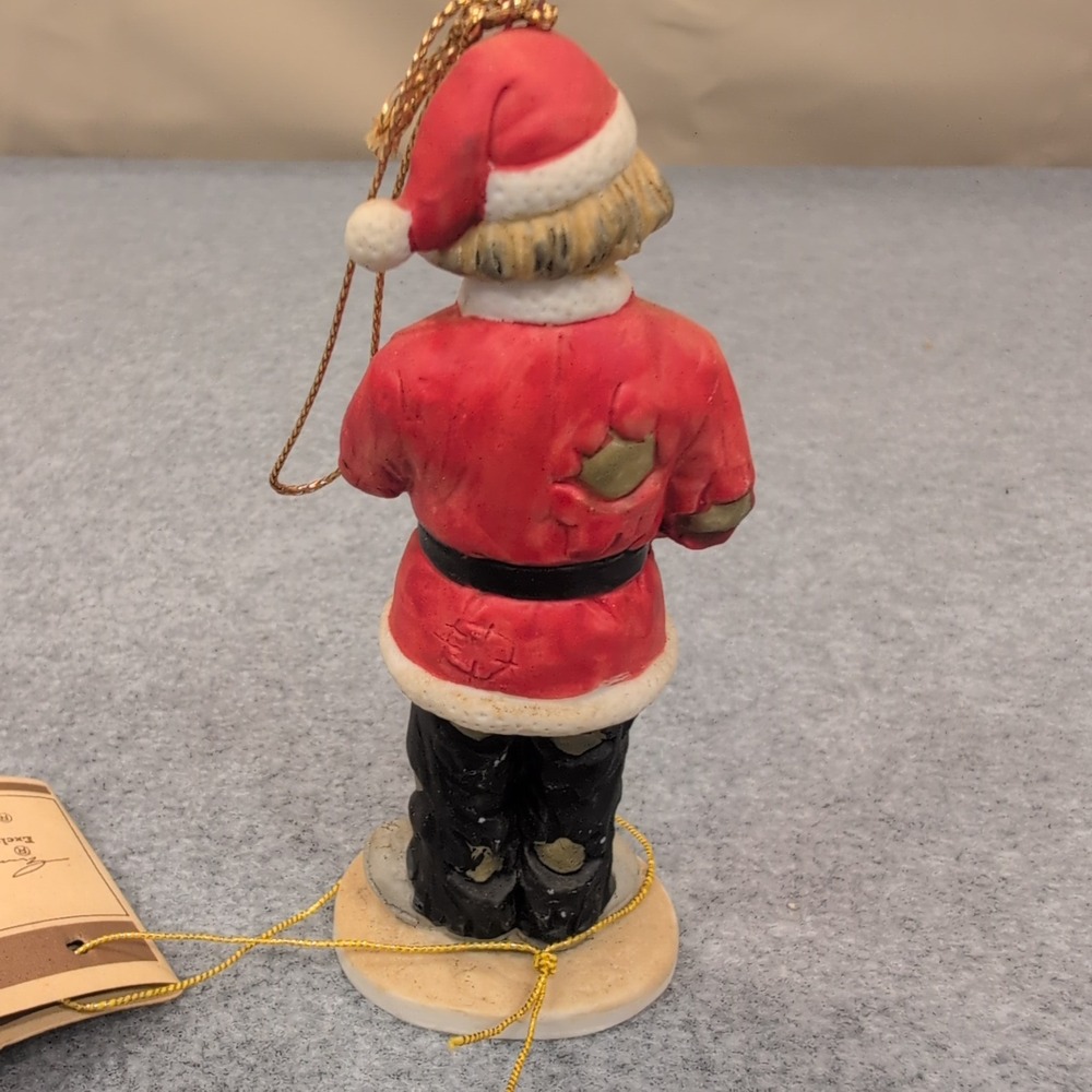 Emmett Kelly Jr Collectibles Sad Clown Christmas Ornament Train 1984 Flambro - Picture 2 of 5